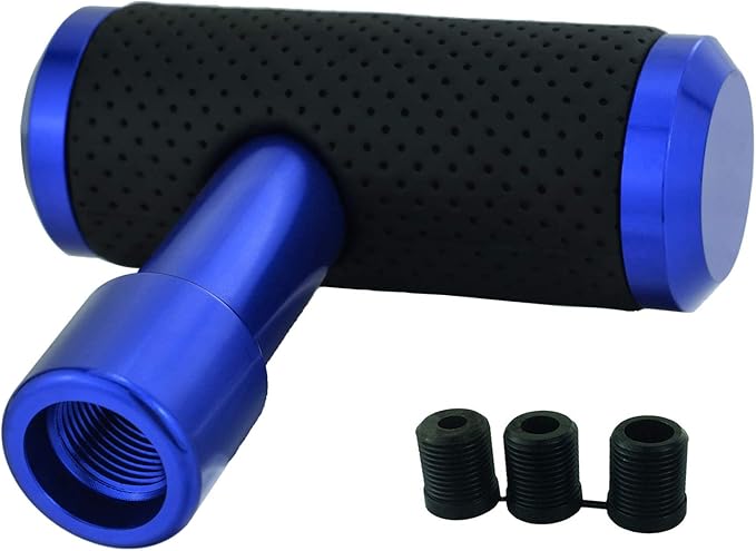 Lunsom Shifter Knob, Gear Shifting Lever Stick Shift Handle Head Type T Gear Shift Knob Fit for Manual Transmission Vehicle (Blue)