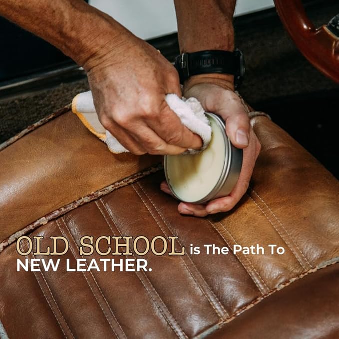 Lithium Leather Love Car Leather Cleaner and Conditioner - Deep Hydrating All Natural Premium Care For Car Interior that Restores, Rehydrates and Protects (8oz)