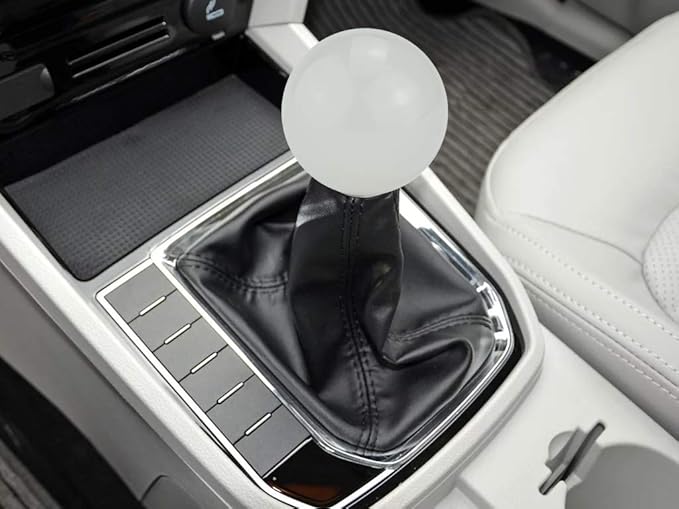 Lunsom Round Shift Knob, Ball Shape Gear Shifter Lever Head Shift Ball Car Stick Handle Fit Most Automatic Manual Transmission Vehicle (M8x1.25, Fluorescent Blue)