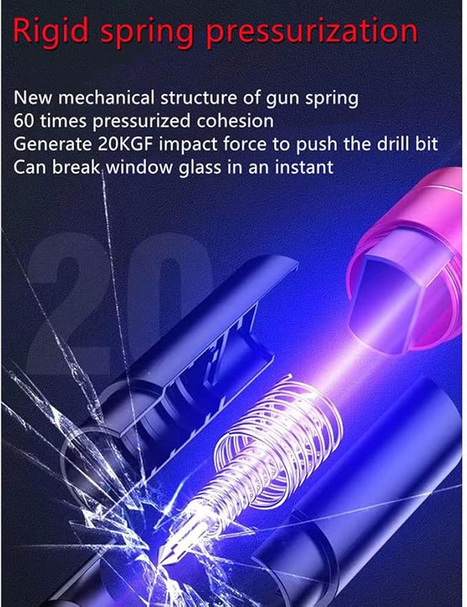 HHXS Window Breaker Seatbelt Cutter, 2 Pack Car Escape Tool Safe Hammer Glass Breaker Under Water Life Hammer Car Hammer Safehammer for Car Home-(Red)