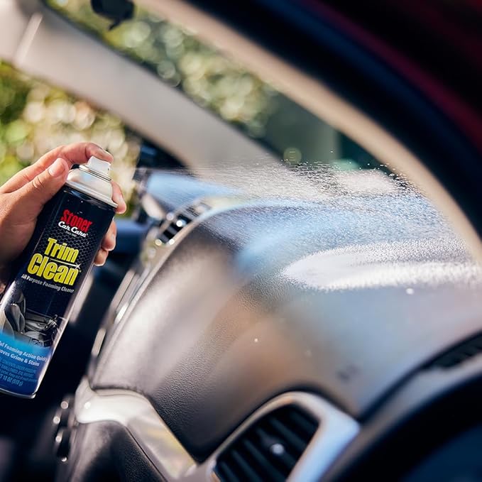 Stoner Car Care 91134 Trim Clean – All-Purpose Foaming Automotive Interior Cleaner, Fast-Acting Formula Quickly Removes Grime, Dirt & Stains from Trim, Consoles & Plastics – 18 oz