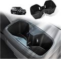 BestEvMod Center Console Rear Cup Holder Compatible with 2024 2025 2026 Kia EV9 Accessories Middle Console Rear Drink Stopper Non-Slip TPE Rubber Organizer Drink Cup Holder