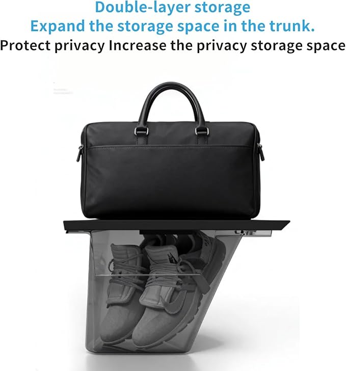 Eonflux 2025 2026 Tesla Model Y Juniper Accessories, Trunk Organizer Side Storage Bins with Lids, Model Y Juniper Rear Trunk Storage Organizer, Car Trunk Organizer for Tesla Model Y Accessories 2026