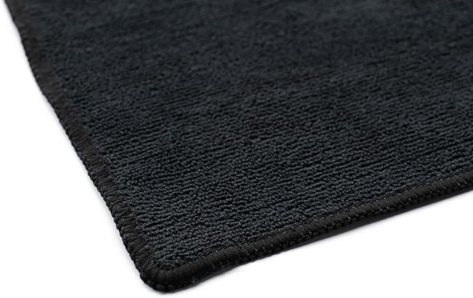 The Rag Company - Car Wash Towel - Professional Microfiber Auto Detailing and Drying Towels, Lint-Free, Streak-Free, Great for General Cleaning, 320gsm - 16in x 27in - Red + Grey + Black (Pack of 6)