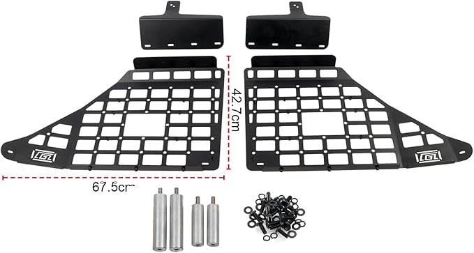 HIGH FLYING for Toyota 4Runner 2010-2024 Car Accessories Modular Storage Molle Panel Shelf System Luggage Carrier Trunk Organizer Aluminum