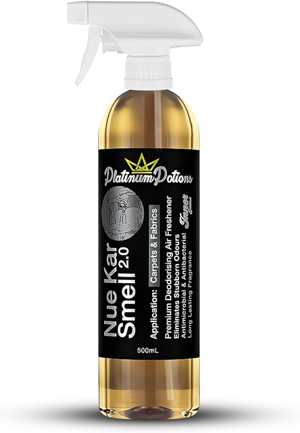Water-Based Car Air Freshener Spray | Luxury Automotive Deodorizer | Mold-Resistant Formula | Eliminates Odors and Refreshes Vehicle Interior | 17 fl oz | Nue Kar Smell 2.0