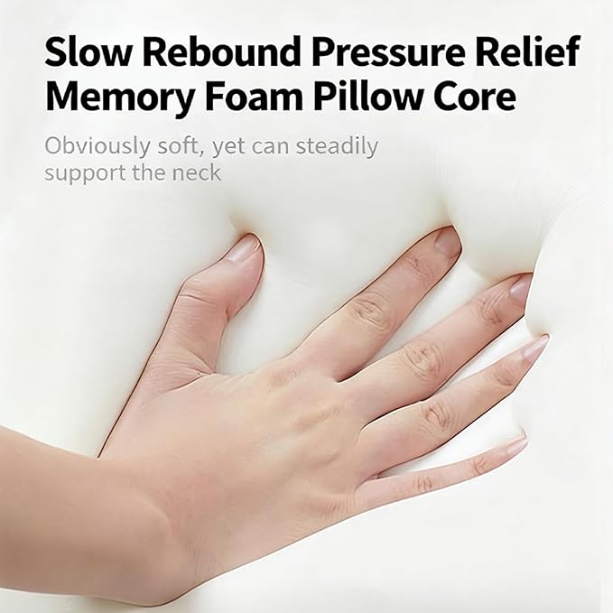 Travel Neck Pillows, Memory Foam Neck Travel Pillow for Airplanes,360° Ergonomic Design, Compact & Portable Support for Airplane, Car Rides, Office - Gray