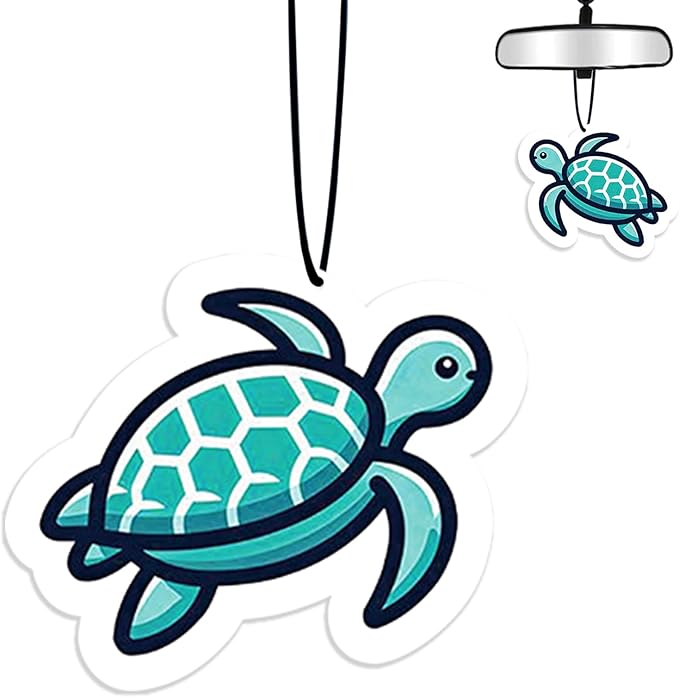 Sea Turtle Car Air Fresheners Hanging Air Fresheners Scented Hanging Ornaments Refresh Airs Fragrant Pendant Turtles Car Accessories Interior Decor Home Sea Turtles Gifts for Men Women