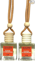 Automobile Diffuser, Long Lasting Car Air Freshener 2 Pack, Hanging Fresh Aroma Diffuser, Natural Essential Oil Fragrance for Removing Odors, Auto Interior Decor, Made in USA| FLEUR D'ORANGER - 10 ML