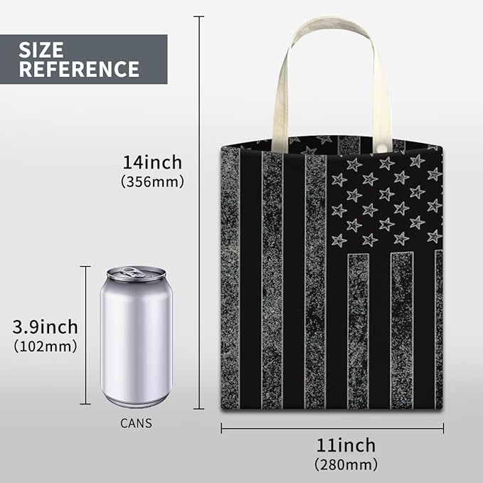 Car Trash Can, Cute Car Trash Bag, Hanging Car Organizer and Storage Bag, Trash Bin for Car Accessories, Vehicle, Travelling, Camping Dark American Flag