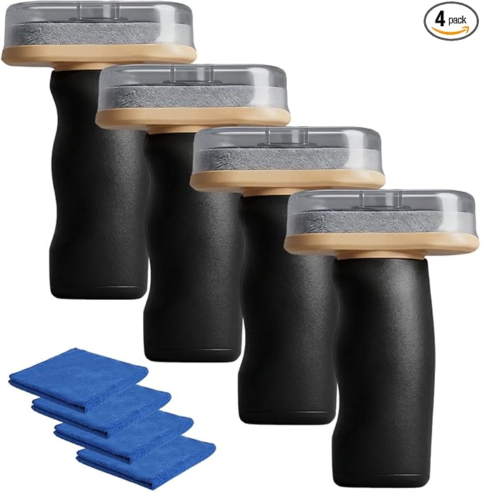 2026 Handheld Glass Oil-Film Remover, New Upgrade Emulsion Cleaner Glass Cleaning Board, Automotive Oil Film Cleaning Brush for Car Windows (4, One Size)