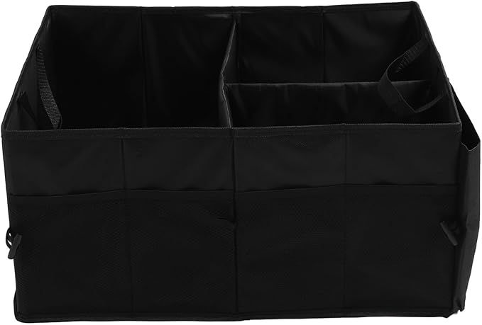 Car Trunk Organizer, Car Storage, Reinforced Handles, Flexible and Sturdy Trunk Storage Organizer for Vehicle - for Organizing Groceries, Tools, and Sports Equipment