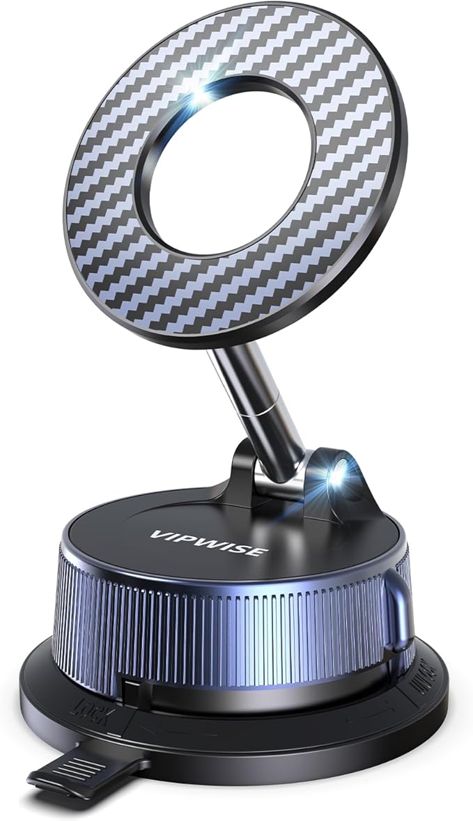 Magnetic Phone Holders for Your Car [89+LBS Suction & 3200gf Magnetic] 360° Adjustable Magsafe Car Phone Mount, Vacuum Suction Cup Car Mount for iPhone 17 Pro Max 16 15 14 13 12 Air Plus
