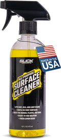 Slick Products All-Purpose Surface Cleaner – Interior & Exterior Vehicle Spray for Plastic, Vinyl, Rubber, Carpet & Upholstery – Ready-to-Use Formula with Fresh Lemon Scent – 16 oz.