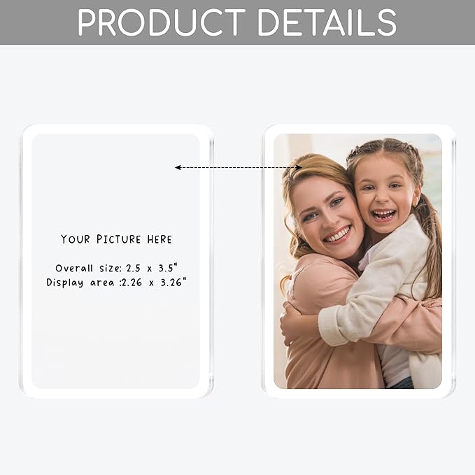 (Set 2) Car Visor Photo Clip Car Gifts for Boyfriend, Husband, Valentines Day Gifts Sun Visor Clip Photo Frame Picture Holder, Drive Safe I Love You Magnet Acrylic Sunvisor for Couple, Men, Women