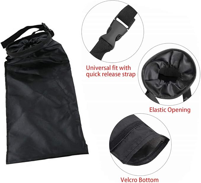 Car Trash Can Washable Eco-Friendly Hanging Seat Back Car Garbage Bag for Travel (2 Pack)