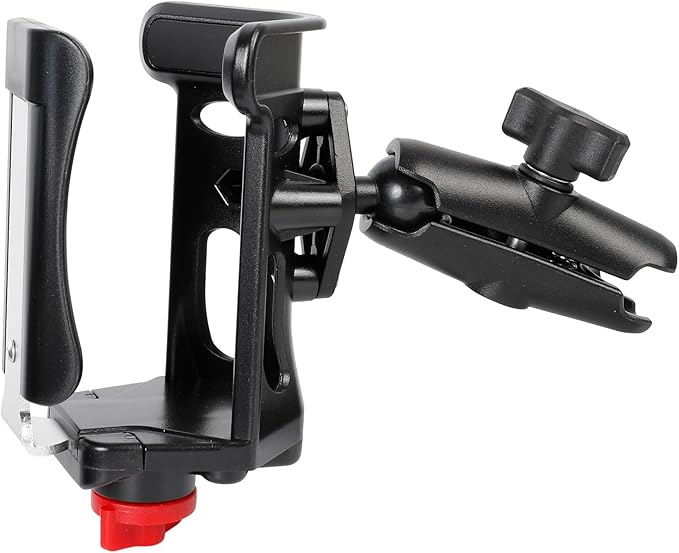 1" Ball Cup Holder with 3.54" Double Socket Arm, Extra Large Adjustable Size Drink Holder for 2.36-3.54" Diameter Bottles, Fits RAM Mounts & Motorcycle/Bike Mount