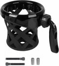 Motorcycle Cup Holder Drink Handlebar Cup Holder for Harley Dyna Sportster XL 883 1200 Softail Fat Boy Touring Road King Electra Street Tour Glide (Black)