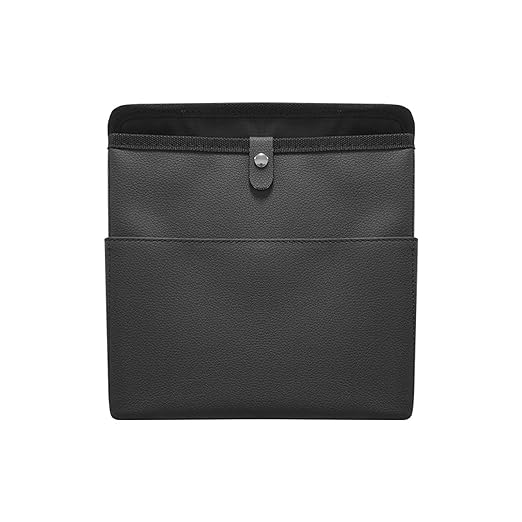 Foldable Car Trash Can, Hanging Car Garbage Can for Back Seat and Front Seat, Leather Automotive Garbage Organizer Bin for SUVs, Vans, and Trucks (No Garbage Bag)