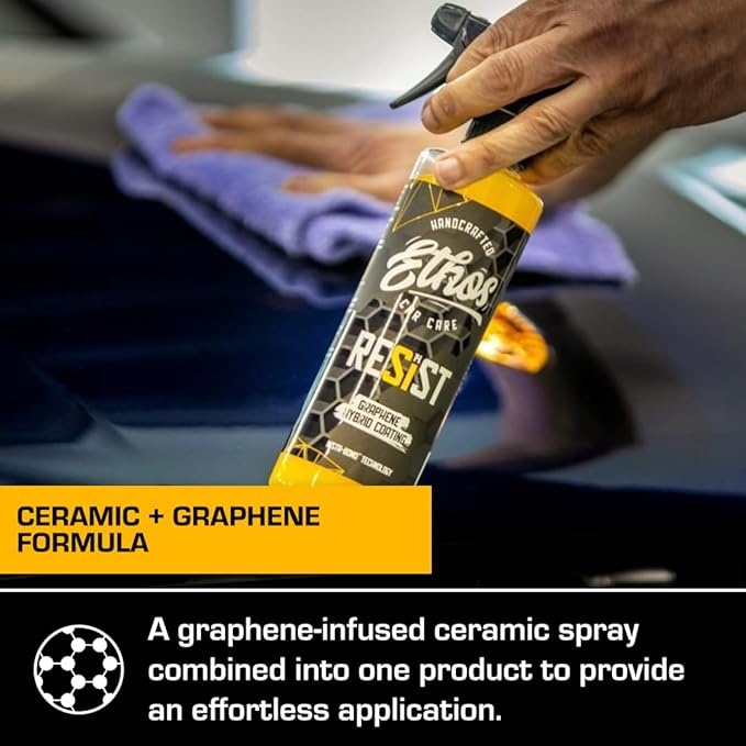 Ethos Resist - UV Ceramic Coating for Cars - Reduces Water Spotting - Enhances Coatings - Graphene Ceramic Coating Protection for Car, Boat, RV, Truck