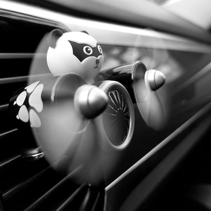 Pilot Car Air Freshener, Cute Duck Car Vent Clip Air Freshener Automotive Air Outlet Fan Diffuser, Automotive Interiors Vent Decoration (Dog)