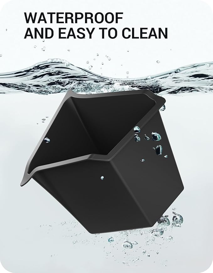 BASENOR 2021-2025 Tesla Model Y 7-Seater Trunk Storage Bins, (Proprietary Design) Trunk Organizer with Carpeted Lid, Rear Trunk Side Storage Box for 7 Seat Model Y Interior Accessories