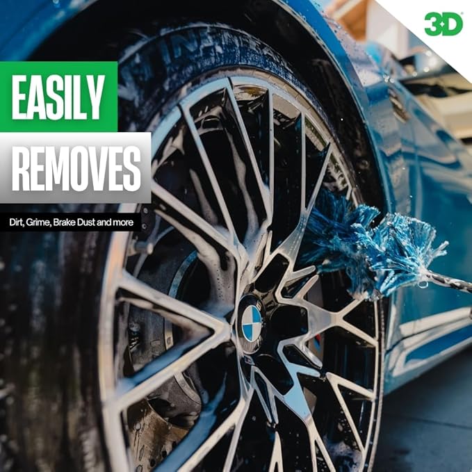 3D Wheel Kleen - High-Foaming Wheel & Tire Cleaner, Removes Brake Dust, Road Grime & Grease, Safe for All Factory Wheels & Calipers, Professional-Grade, 16oz