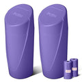 Car Trash Can Bin with Lid-2 Packs Car Garbage Can Cup Holder-Purple Mini Leakproof Vehicle Garbage Bin with 40pcs Trash Bags-Automotive Organizers and Storage for Front Back Seat Accessories
