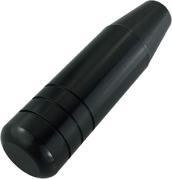 Abfer 5" Heavy Weighted Shift Knob, Aluminum Alloy Car Gear Lever Stick Shifter Handle Fit Most Automatic Manual Vehicle (Black)