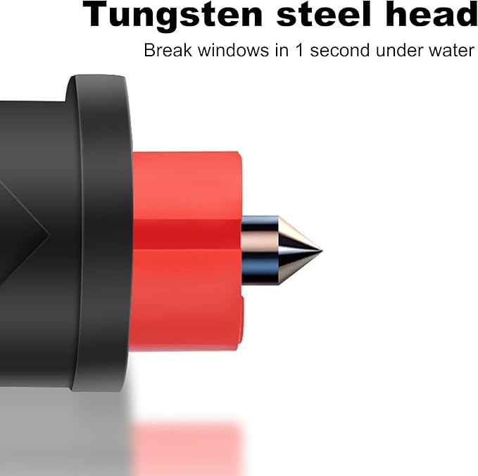 Upgraded 2026 Safe Hammer Glass Breaker Flashlight Car Parking Card, Seatbelt Cutter Window Breaker Emergency Escape Tool Glass Breaker Emergency Seat Belt Cutter (3 Pack (Blue, Red & Gray))