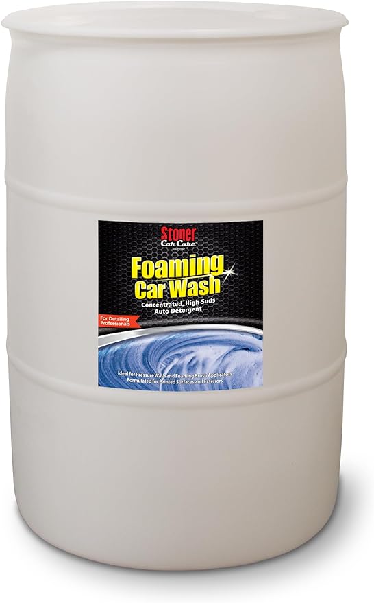 Stoner Car Care B546DR 55-Gallon Concentrated Foaming Car Wash Soap Deep Cleaning High Suds Auto Detergent