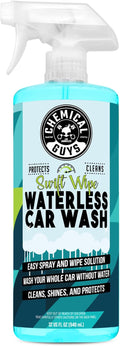 Chemical Guys Swift Wipe Waterless Car Wash Spray – Safe Cleaner for Cars, Trucks, Motorcycles, RVs, Chrome, Paint & Glass – High Gloss Finish – 32 fl oz