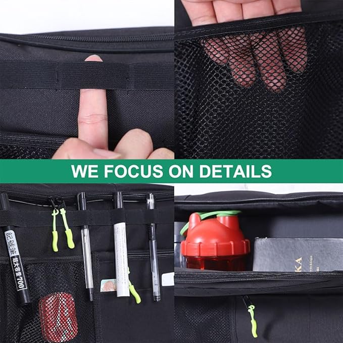 Car Trunk Organizer Storage Cargo for Hummer EV SUV Accessories Large Capacity Stable Foldable Multi-Function Trunk Side Window Luggage Storage Bag Rear Trunk Organizer for 2024 2025 2026 (Right)