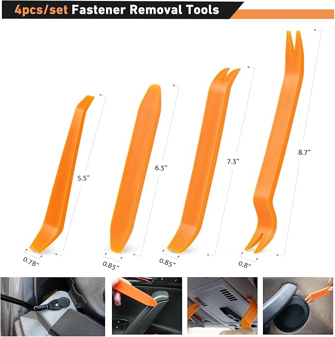 GOOACC - GRC-04 20SETS 240PCS Bumper Retainer Clips Car Plastic Rivets Fasteners Push Retainer Kit Popular Sizes Auto Push Pin Rivets Set Door Trim Panel Fender Clips for GM Ford Toyota Honda Chrysler