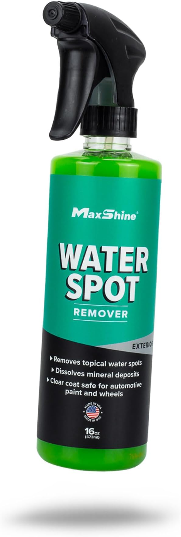 Maxshine Water Spot Remover Liquid 16oz | Eco-Friendly Fluoride-Free Formula | Safe for Glass, Metal & Fiberglass | Removes Hard Water Spots & Stains | Car Detailing Cleaner for Streak-Free Finish