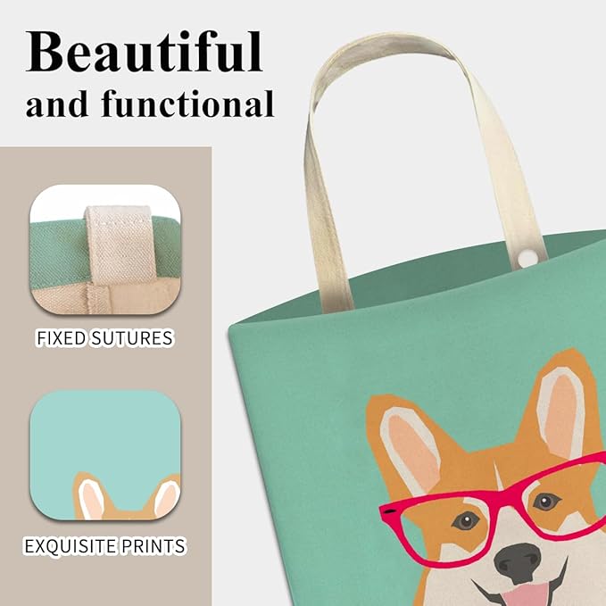 Cute Car Trash Can, Organizer & Storage Bag, Holds 5L, Red Corgi Dog