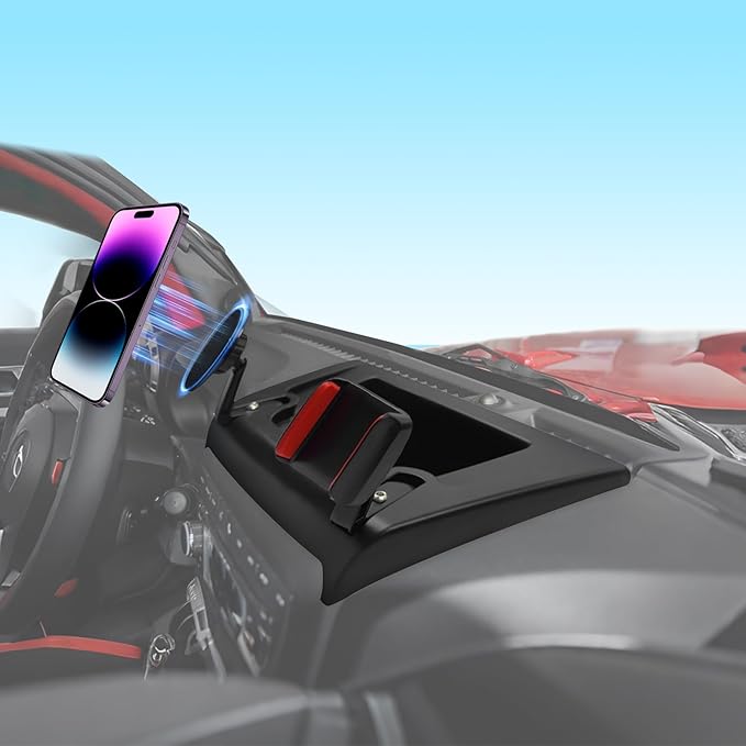 Magnetic Phone Mount Holder for 2011-2017 Jeep Wrangler JK JKU Magnet Dash Cell Phone Cradles Adjustable Phone Stand Accessories for Wrangler JK(Not for JL JLU JT)