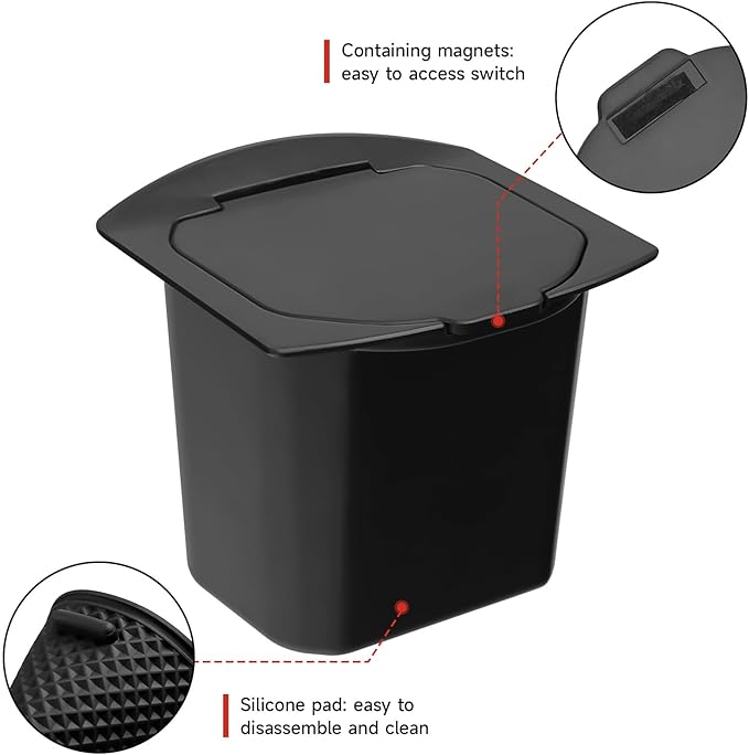 Center Console Coin Box Organizer for 2018-2024 2025 2026 Jeep Wrangler JL Gladiator JT Accessories Armrest Insert ABS Plastic Coin Holder Secondary Storage Box