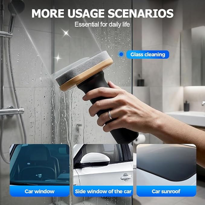 2026 Handheld Glass Oil-Film Remover, New Upgrade Emulsion Cleaner Glass Cleaning Board, Automotive Oil Film Cleaning Brush for Car Windows (3, One Size)