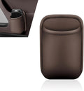 Car Door Cup Holder, Leather Backseat Cup Holder for Car, Multifunctional Clip On Storage Box for Beverage Phones Keys Snacks, Universal Storage Organizer Accessory (Brown)