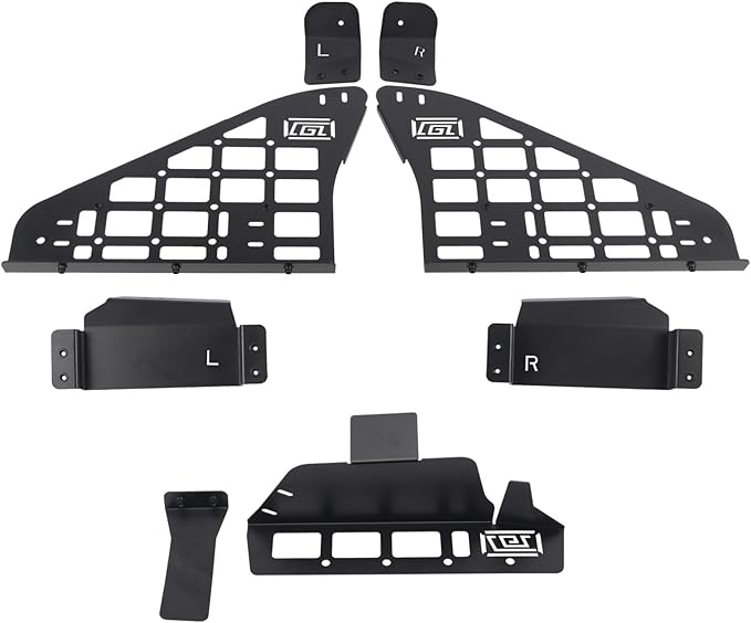 HIGH FLYING Car Accessories for Volvo XC60 2018-2025 Modular System Molle Panels Storage Trunk Shelf Luggage Storage Carrier Trunk Organizer Aluminum Alloy (Side Panel+Storage Box)