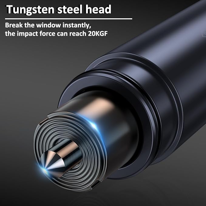 Safehammer - Safe Hammer Glass Breaker Under Water, Car Hammer Seatbelt Cutter Window Breaker Emergency Escape Tool,Safehammer Glass Breaker for New Cars (3PCS Red & Black & Silver)