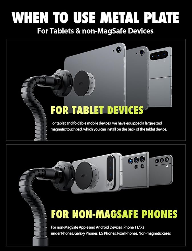 Bracketron MagAlign X Pro - Magsafe Car Phone Mount for Truck with Flexible Arm for Dashboard & Windshield - Magnetic Phone Holders for Your Car for iPhone 17 Pro Max 16 15 14 13 12 Plus