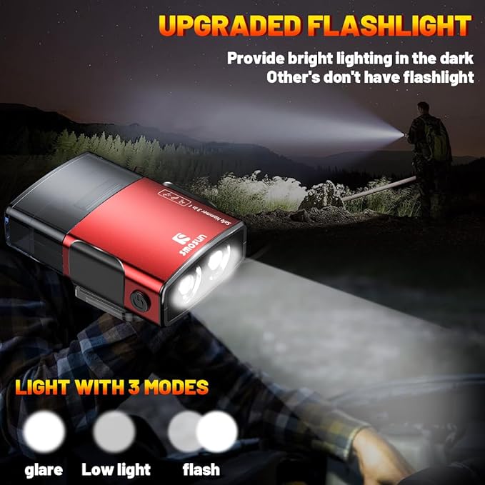 Window Breaker - Upgraded Safe Hammer Glass Breaker Under Water, Car Hammer Seatbelt Cutter Window Breaker Emergency Escape Tool, 3 in 1 Glass Breaker for New Cars (Red)