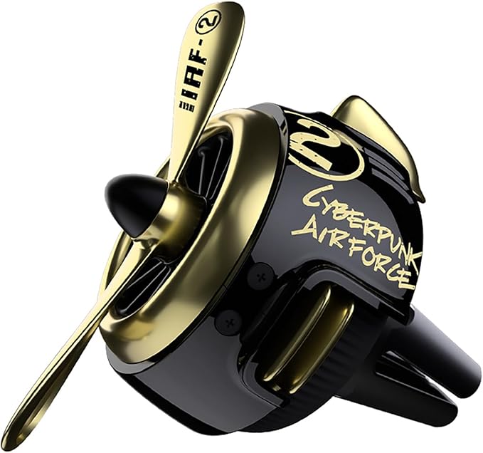 INEBIZ Car Air Freshener Vent Clip, Propeller Aromatherapy Diffuser, with 2-piece Long Lasting Scent Refill, Automotive Interior Accessories Universal for Men & Women