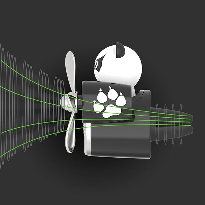 Pilot Car Air Freshener, Cute Duck Car Vent Clip Air Freshener Automotive Air Outlet Fan Diffuser, Automotive Interiors Vent Decoration (Dog)