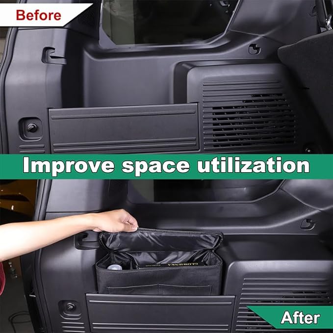 for Hummer EV SUV 1 Car Trunk Organizer Storage Cargo and 1 Rear Trunk Cargo Liner for Hummer EV SUV Accessories 2024 2025 2026