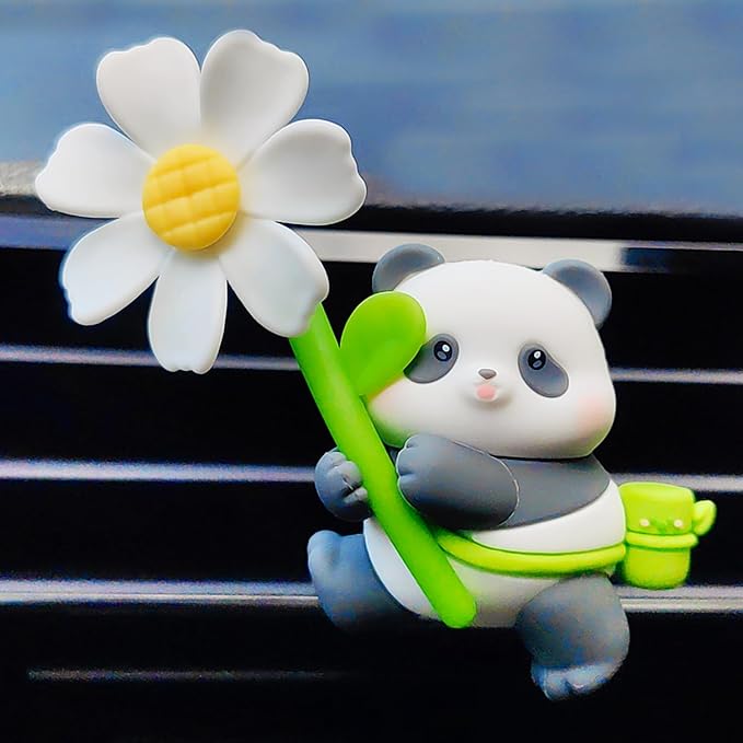 Cute Car Air Freshener for Women/Men, Pilot Car Vent Clips Creative Automotive Fragrance Air Diffuser, Outlet Flower Fan Automotive Decoration Interior Accessories