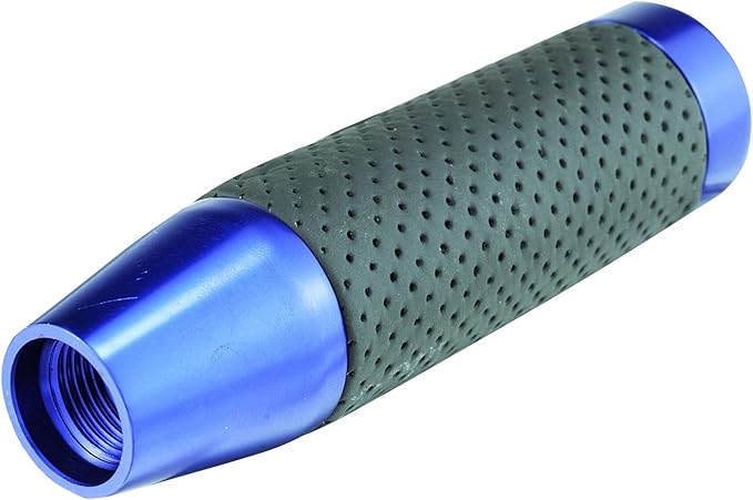 Abfer Weighted Shift Knob Short Stick Gear Shifter Adapter Leather Shift Knobs for Most Automatic Manual Vehicle Trucks,Blue