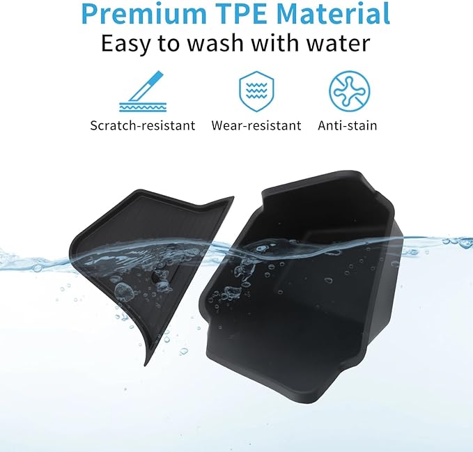 Eonflux 2025 2026 Tesla Model Y Juniper Accessories, Trunk Organizer Side Storage Bins with Lids, Model Y Juniper Rear Trunk Storage Organizer, Car Trunk Organizer for Tesla Model Y Accessories 2026